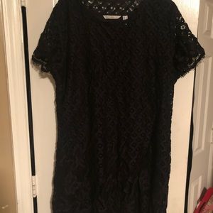 Isaac Mizrahi Stretch Lace Short Sleeve dress